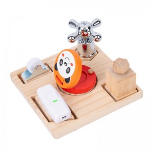 EDUCATIONAL WOODEN TOY BUSY BOARD FOR KIDS