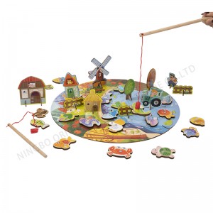 DESCRIPTION:DIY WOODEN PUZZLE 3D MARINE FISHING