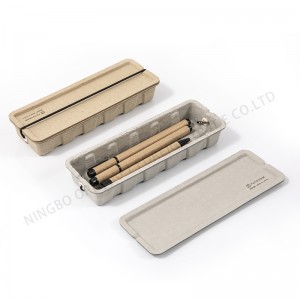 RECYCLED PAPER ELASTIC BAND PEN BOX PAPER TRAY