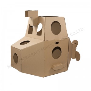 DIY SUBMARINE CARDBOARD CARTON INDOOR PLAYHOUSE (CAN BE WORN)