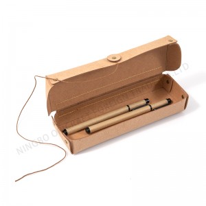 LEATHER PEN BOX WITH ELASTIC BAND